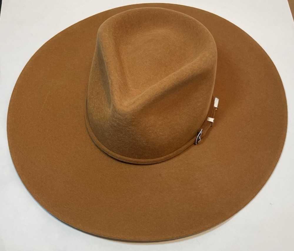 Serratelli Mesa Desert Women's Wool Cowboy Hat Size 7 1/4 (Brown/Burnt Orange)